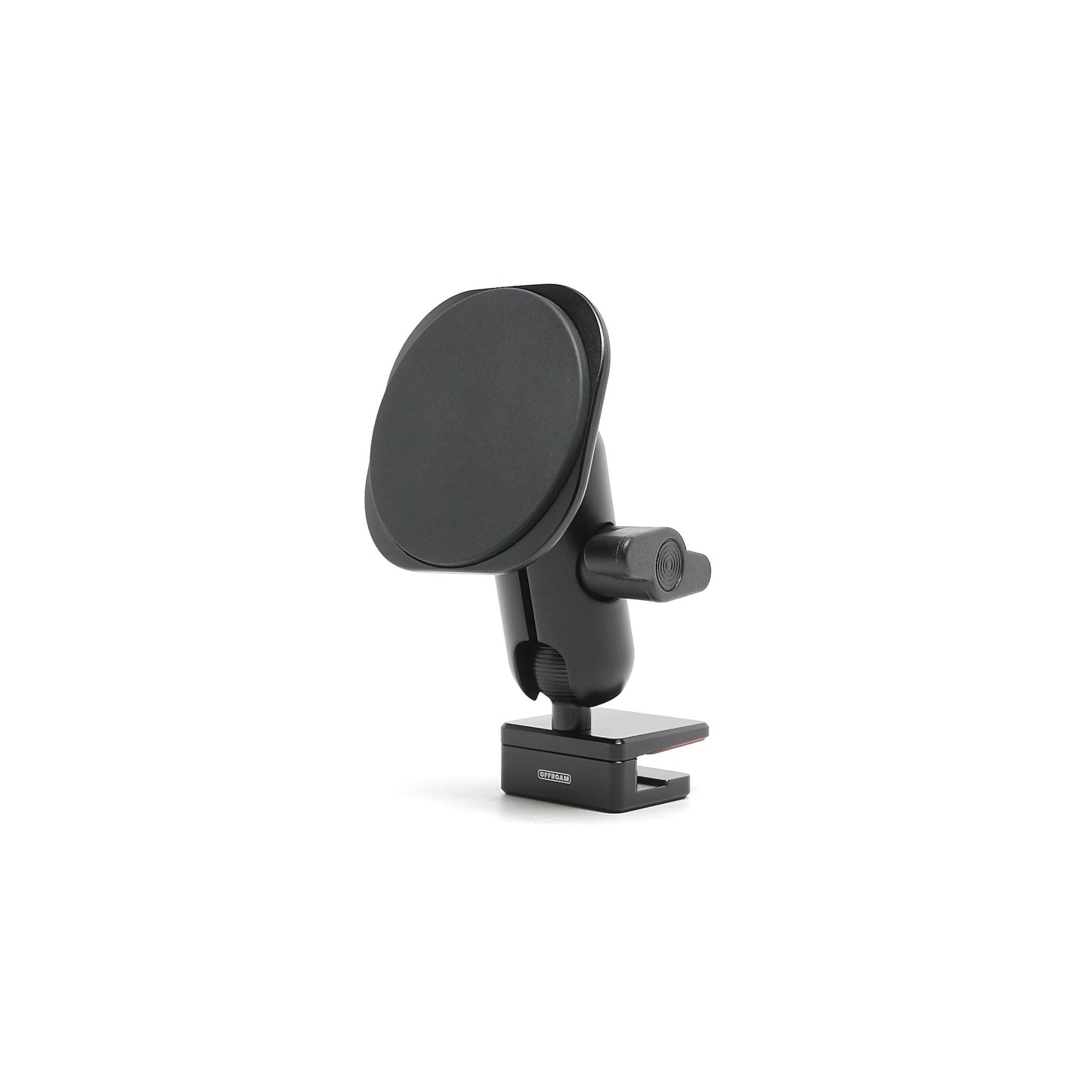Image of Offroam MagSafe-compatible Phone Mount for Toyota 4Runner 2010-2024. This premium phone mount installs easily without drilling or glue. High force magnets hold phone on any trail, road, or track. Perfect placement without blocking screens, driver view, or air flow. Fully adjustable positioning.