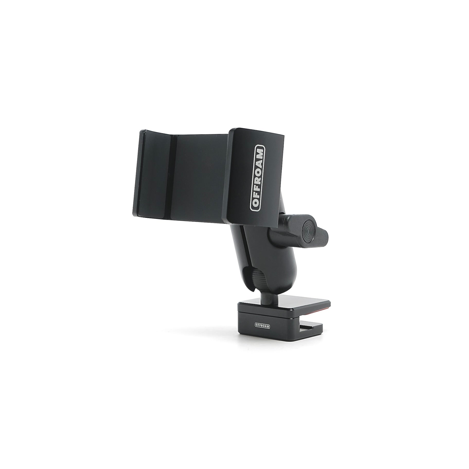Image of Offroam Phone Mount for Toyota 4Runner 2010-2024. This premium phone mount installs easily without drilling or glue. Spring loaded Universal holder for use with any phone. Perfect placement without blocking screens, driver view, or air flow. Fully adjustable positioning.