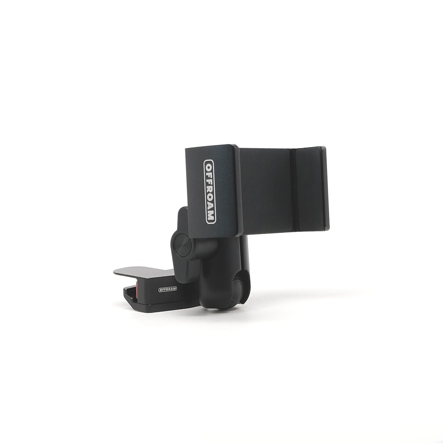 Image of Offroam Phone Mount for Subaru Outback | Legacy 2020-2025. This premium phone mount installs easily without drilling or glue. Spring loaded Universal holder for use with any phone. Perfect placement without blocking screens, driver view, or air flow. Fully adjustable positioning.