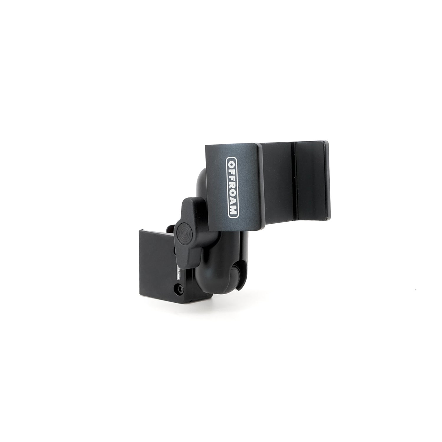 Image of Offroam Phone Mount for Ford Maverick 2022-2024. This premium phone mount installs easily without drilling or glue. Spring loaded Universal holder for use with any phone. Perfect placement without blocking screens, driver view, or air flow. Fully adjustable positioning.