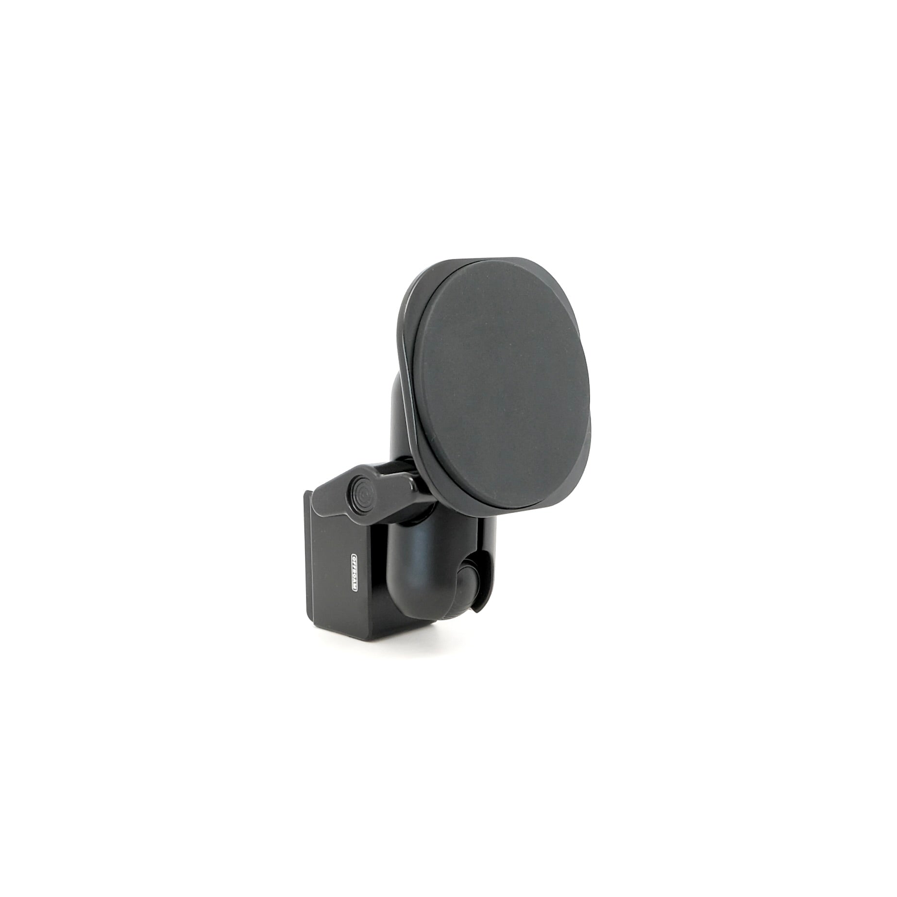 Image of Offroam MagSafe-compatible Phone Mount for Volkswagen Golf 2015-2021. This premium phone mount installs easily without drilling or glue. High force magnets hold phone on any trail, road, or track. Perfect placement without blocking screens, driver view, or air flow. Fully adjustable positioning.