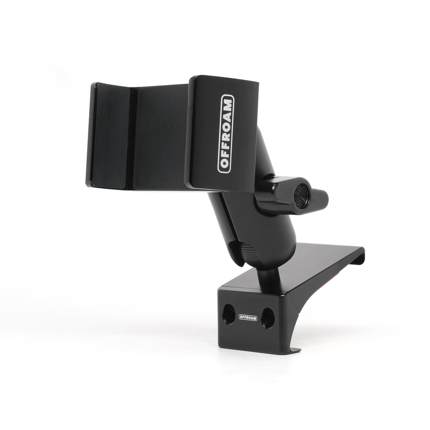 Image of Offroam Phone Mount for Honda Pilot 2023-2025 | Passport 2026. This premium phone mount installs easily without drilling or glue. Spring loaded Universal holder for use with any phone. Perfect placement without blocking screens, driver view, or air flow. Fully adjustable positioning.