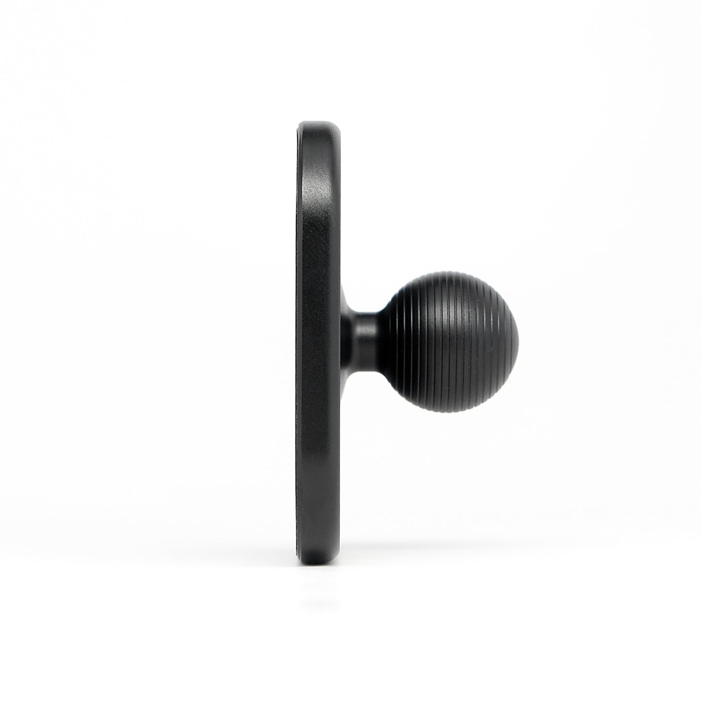 Slim side profile of MagSafe phone holder with 20mm ball