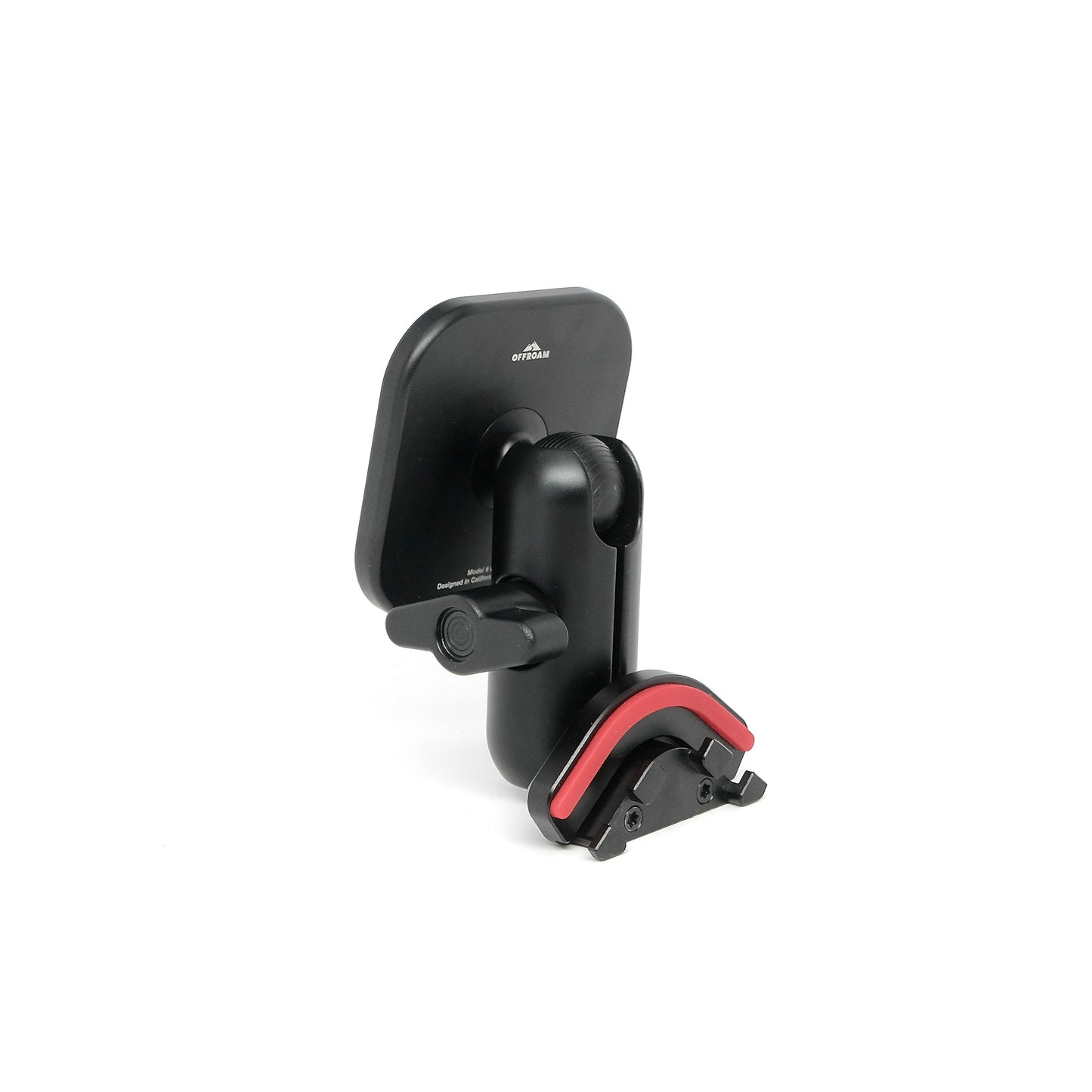 Image of Offroam MagSafe-compatible Phone Mount for Jeep Grand Cherokee WK2 2014-2022. This premium phone mount installs easily without drilling or glue. High force magnets hold phone on any trail, road, or track. Perfect placement without blocking screens, driver view, or air flow. Fully adjustable positioning.