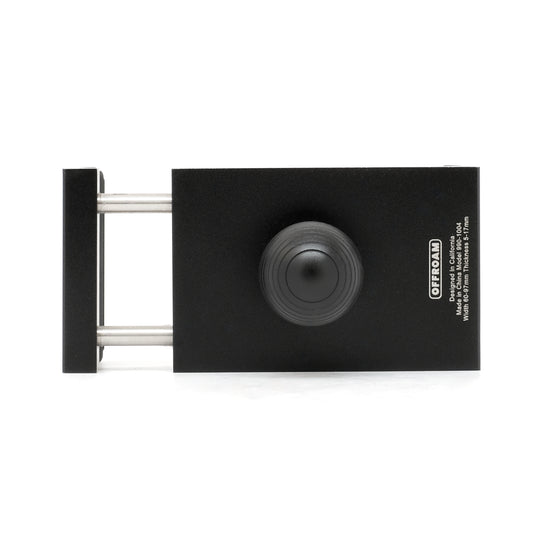 Image of Offroam Universal Phone Holder. Offroam premium all metal phone mounts install easily without drilling or glue. Perfect placement without blocking screens, driver view, or air flow.