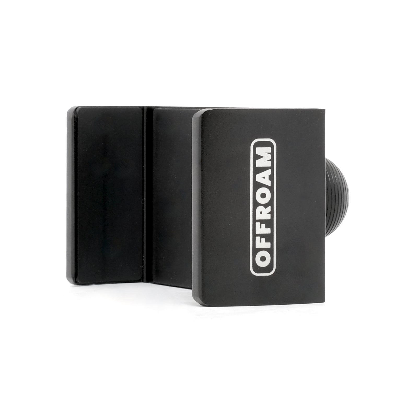 Image of Offroam Universal Phone Holder. Offroam premium all metal phone mounts install easily without drilling or glue. Perfect placement without blocking screens, driver view, or air flow.