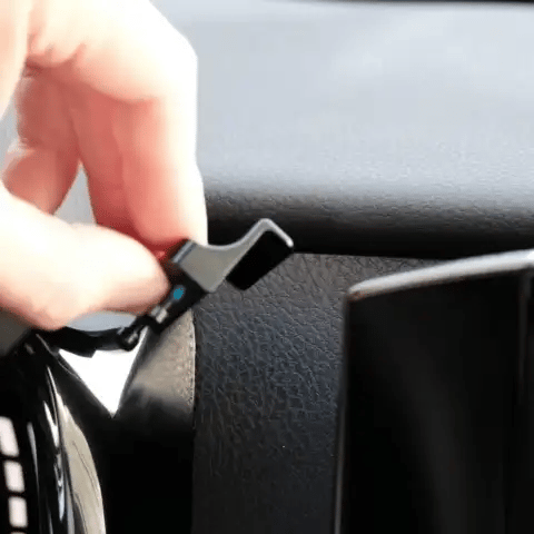 Animation of Offroam MagSafe-compatible Phone Mount installation for Toyota Camry 2025-2026. This premium phone mount installs easily without drilling or glue. High force magnets hold phone on any trail, road, or track. Perfect placement without blocking screens, driver view, or air flow. Fully adjustable positioning.