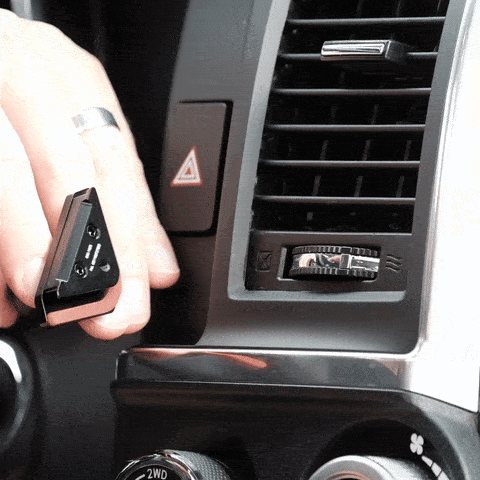 Video of Offroam Mounting Base installation for Toyota Tundra 2007-2013 | Sequoia 2008-2022. This premium all metal phone mounting base installs easily without drilling or glue. Perfect placement without blocking screens, driver view, or air flow.