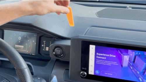 Video of Offroam Phone Mount installation for Toyota Tacoma 2024-2025 | 4Runner 2025. This premium phone mount installs easily without drilling or glue. Spring loaded Universal holder for use with any phone. Perfect placement without blocking screens, driver view, or air flow. Fully adjustable positioning.