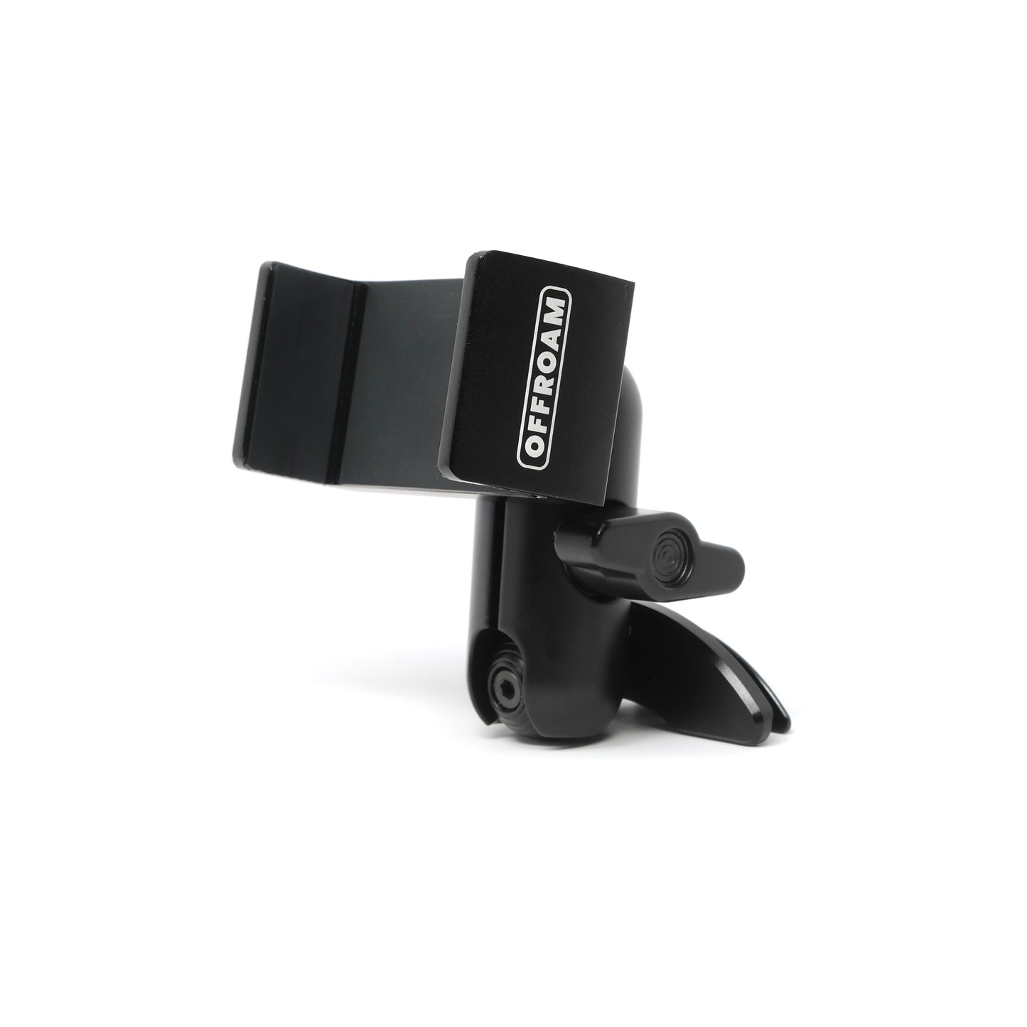 Offroam phone mount for Toyota Tacoma 2016-2023 shown with universal phone holder and an articulating arm on white background