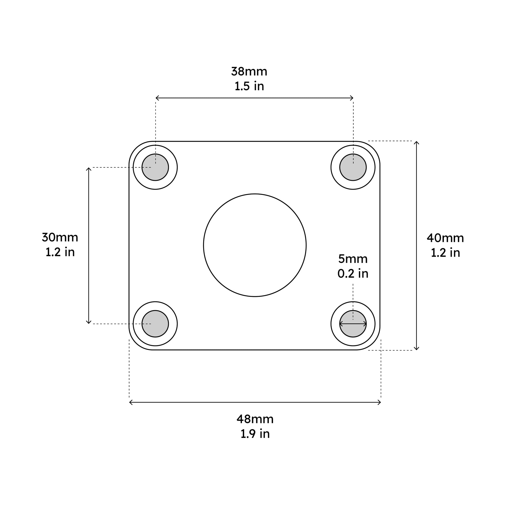 AMPS Mounting Base with 20mm Ball - Offroam