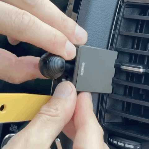 Video of Offroam Mounting Base installation for Nissan Frontier 2022-2024. This premium all metal phone mounting base installs easily without drilling or glue. Perfect placement without blocking screens, driver view, or air flow.