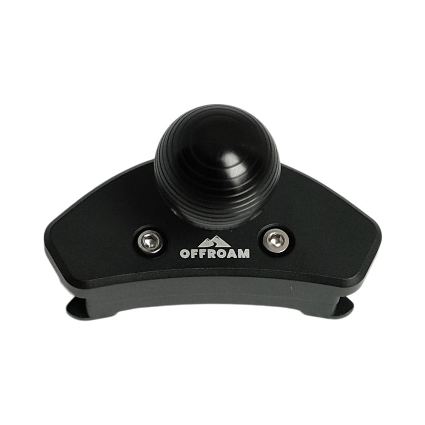 Image of Offroam Mounting Base for Ram 1500/2500/3500 2013-2018 & Ram Classic 2019-2024. This premium all metal phone mounting base installs easily without drilling or glue. Perfect placement without blocking screens, driver view, or air flow.