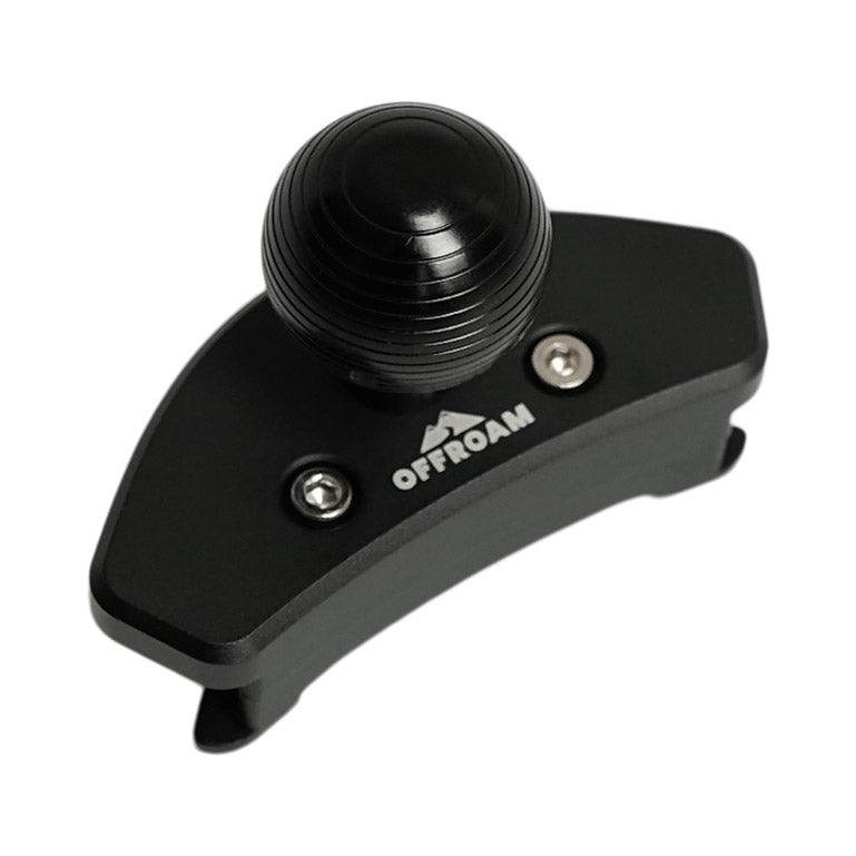 Image of Offroam Mounting Base for Ram 1500/2500/3500 2013-2018 & Ram Classic 2019-2024. This premium all metal phone mounting base installs easily without drilling or glue. Perfect placement without blocking screens, driver view, or air flow.