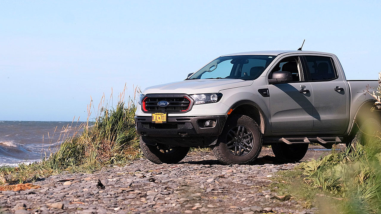 Image of Ford Ranger 2019-2023 at the beach.