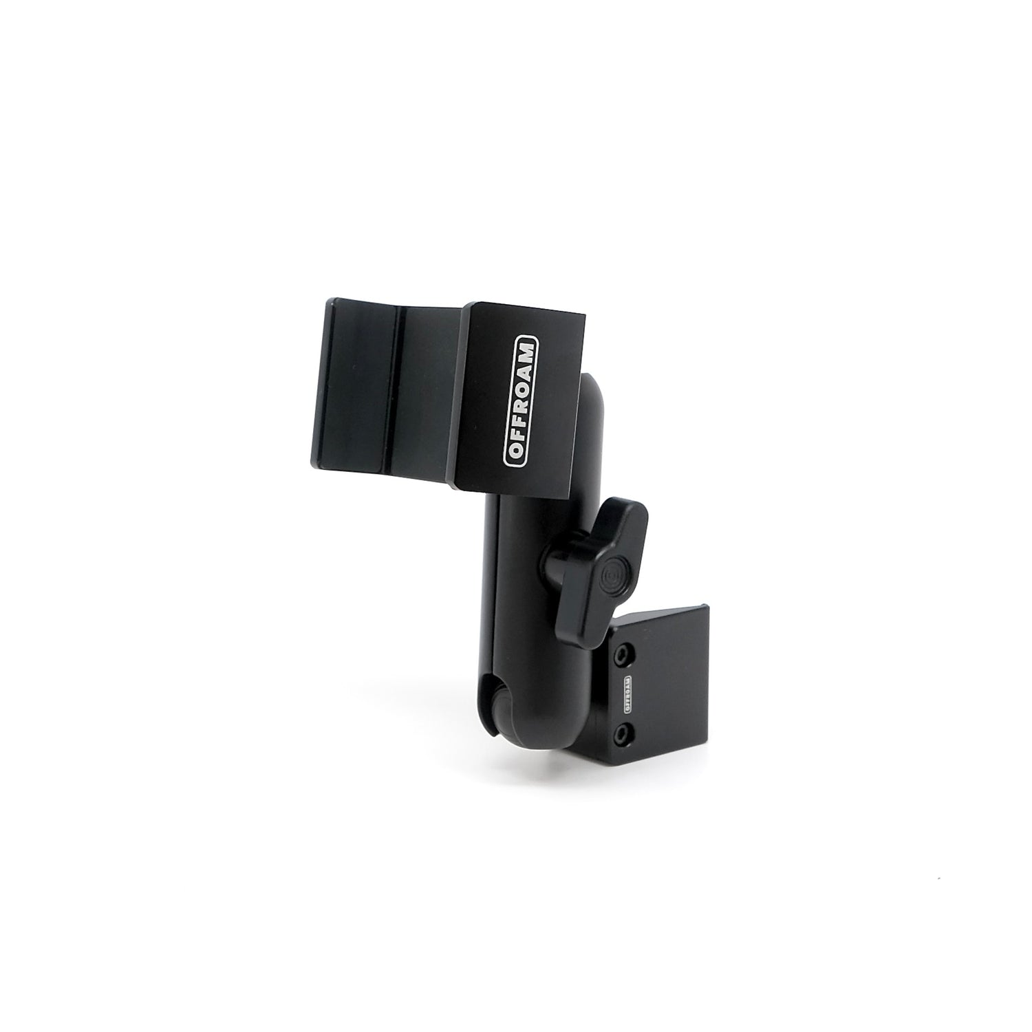 Image of Offroam Phone Mount for Ford Ranger 2019-2023. This premium phone mount installs easily without drilling or glue. Spring loaded Universal holder for use with any phone. Perfect placement without blocking screens, driver view, or air flow. Fully adjustable positioning.
