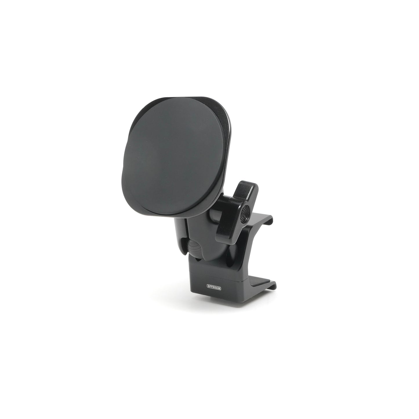 Image of Offroam MagSafe-compatible Phone Mount for Toyota RAV4 2019-2025. This premium phone mount installs easily without drilling or glue. High force magnets hold phone on any trail, road, or track. Perfect placement without blocking screens, driver view, or air flow. Fully adjustable positioning.