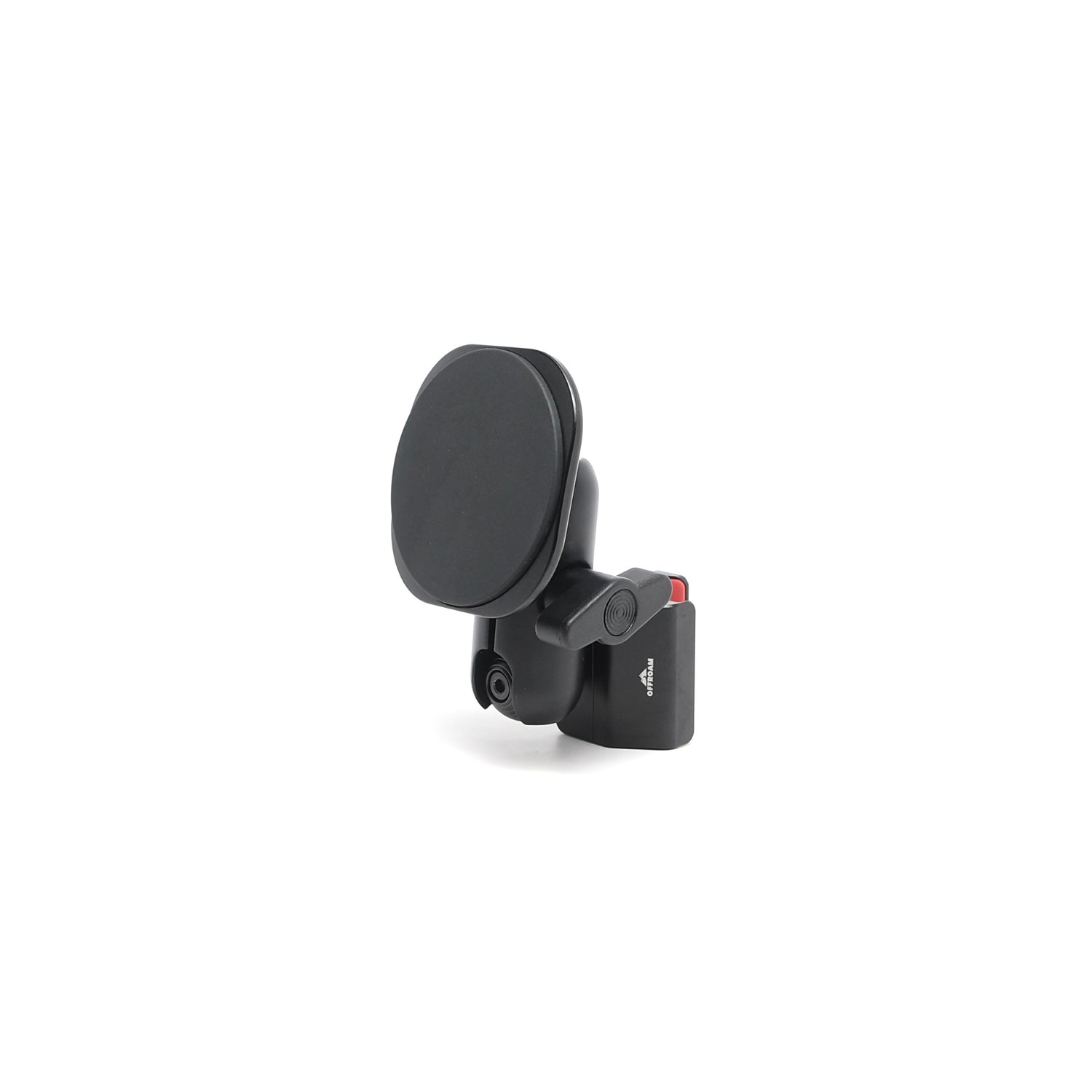 Image of Offroam MagSafe-compatible Phone Mount for Toyota RAV4 2019-2025 with 7-in. or 8-in. Toyota Audio Multimedia. This premium phone mount installs easily without drilling or glue. High force magnets hold phone on any trail, road, or track. Perfect placement without blocking screens, driver view, or air flow. Fully adjustable positioning.