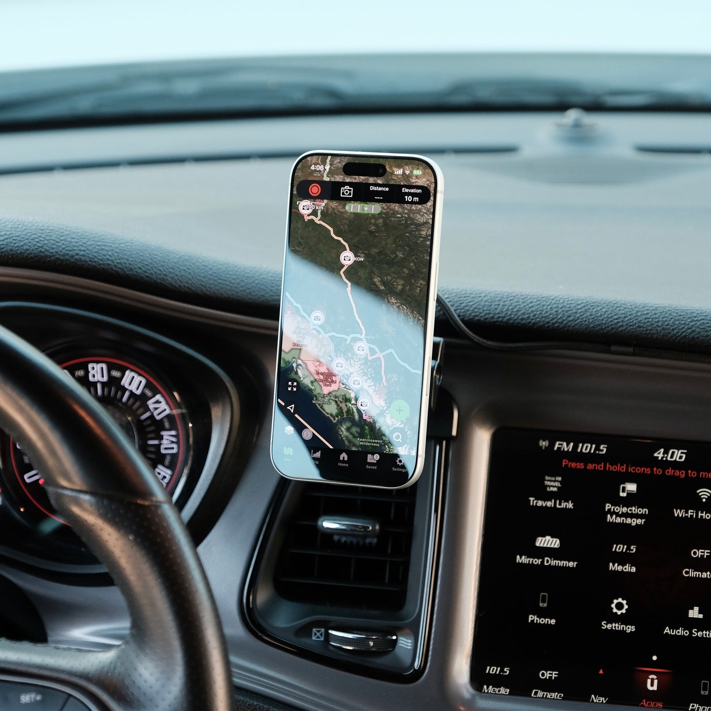 Dodge Challenger 2015-2023 MagSafe-compatible Phone Mount