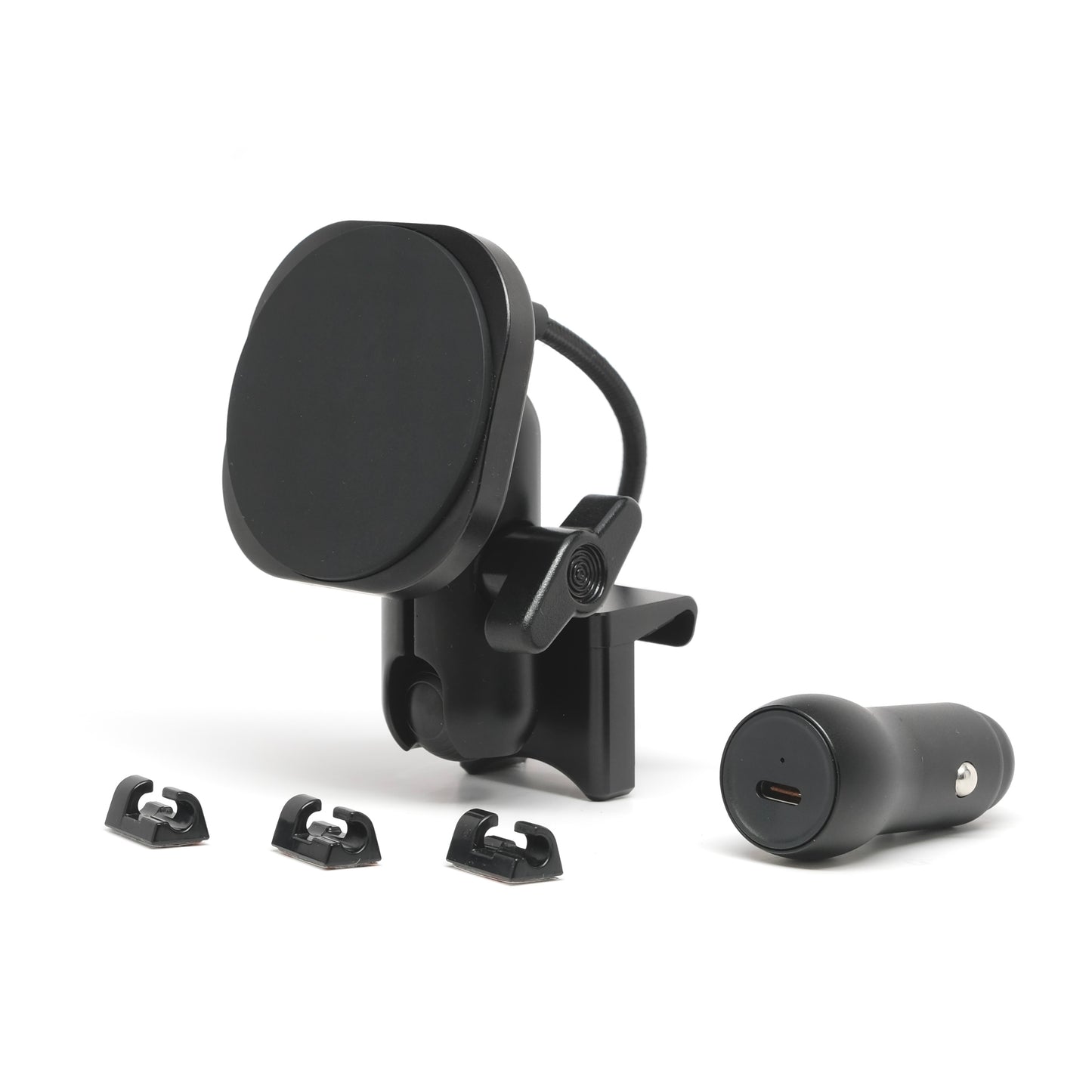 Image of Offroam MagSafe-compatible Phone Mount for Lexus GX 550 2024-2026. This premium phone mount installs easily without drilling or glue. High force magnets hold phone on any trail, road, or track. Perfect placement without blocking screens, driver view, or air flow. Fully adjustable positioning.