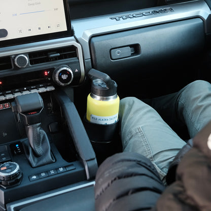 Image of Offroam Oversized Cup Holder installed securely in Toyota 4Runner 2025-2026 | Tacoma 2024-2026.