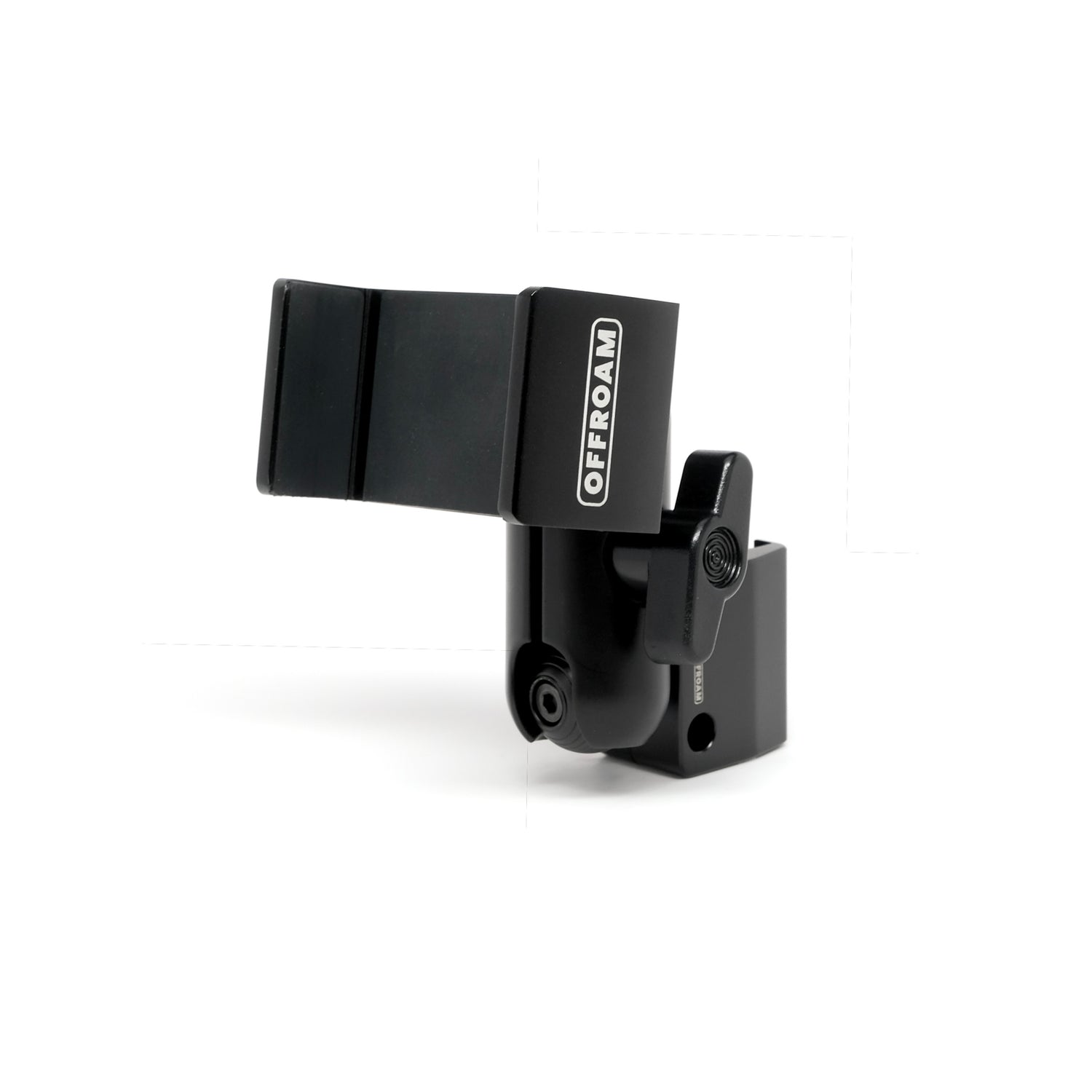 Image of Offroam Phone Mount for Subaru Ascent 2023-2026. This premium phone mount installs easily without drilling or glue. Spring loaded Universal holder for use with any phone. Perfect placement without blocking screens, driver view, or air flow. Fully adjustable positioning.