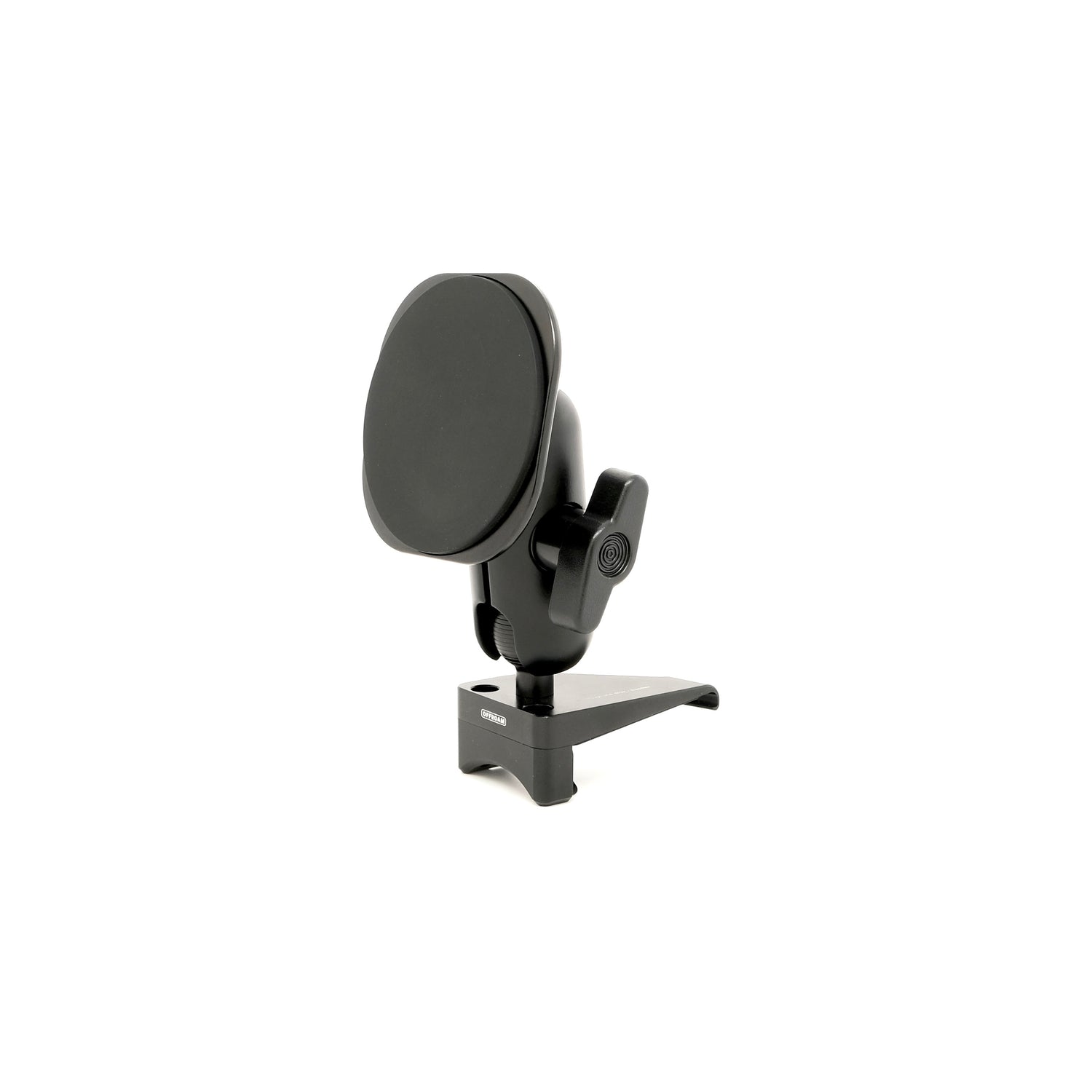 Image of Offroam MagSafe-compatible Phone Mount for Toyota Tacoma 2024-2025 | 4Runner 2025. This premium phone mount installs easily without drilling or glue. High force magnets hold phone on any trail, road, or track. Perfect placement without blocking screens, driver view, or air flow. Fully adjustable positioning.