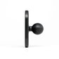 Slim side profile of MagSafe phone holder with 20mm ball