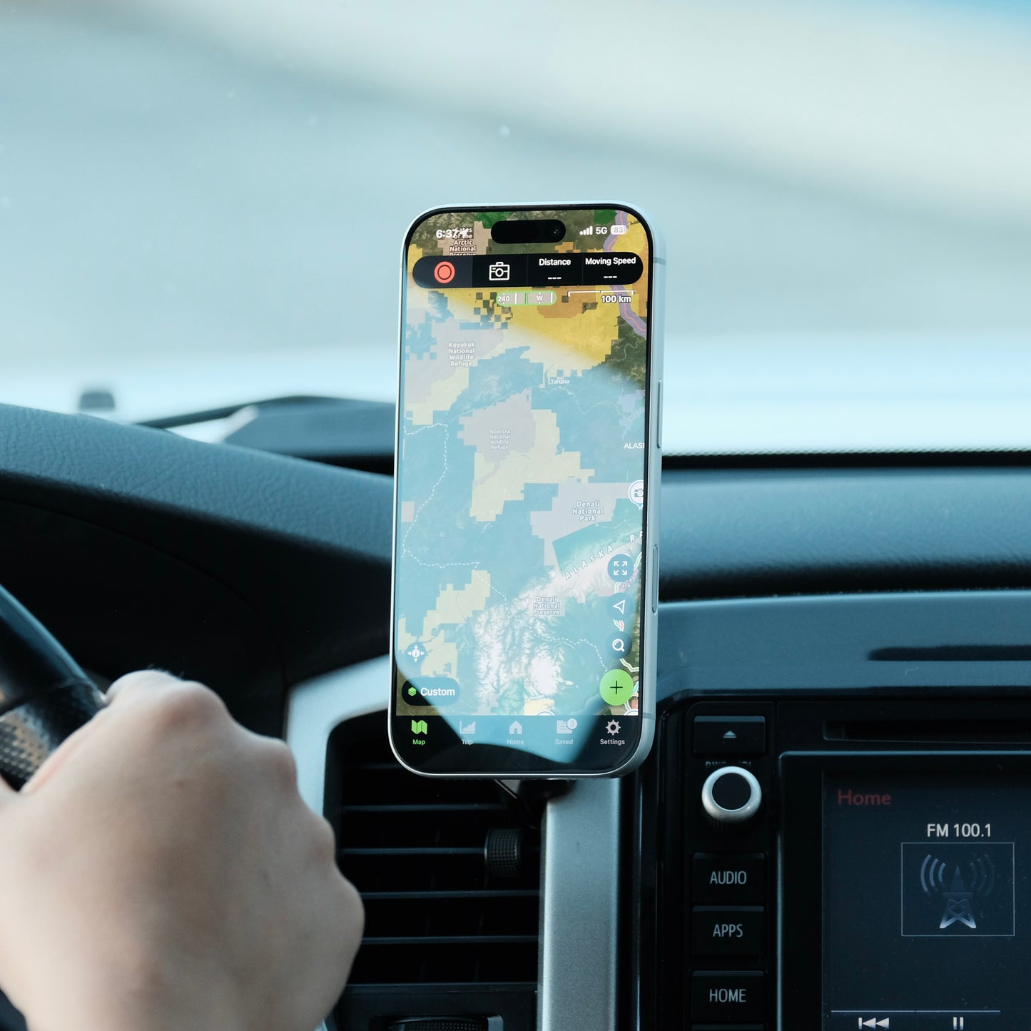 Toyota Tacoma 2012-2015 MagSafe-compatible Phone Mount