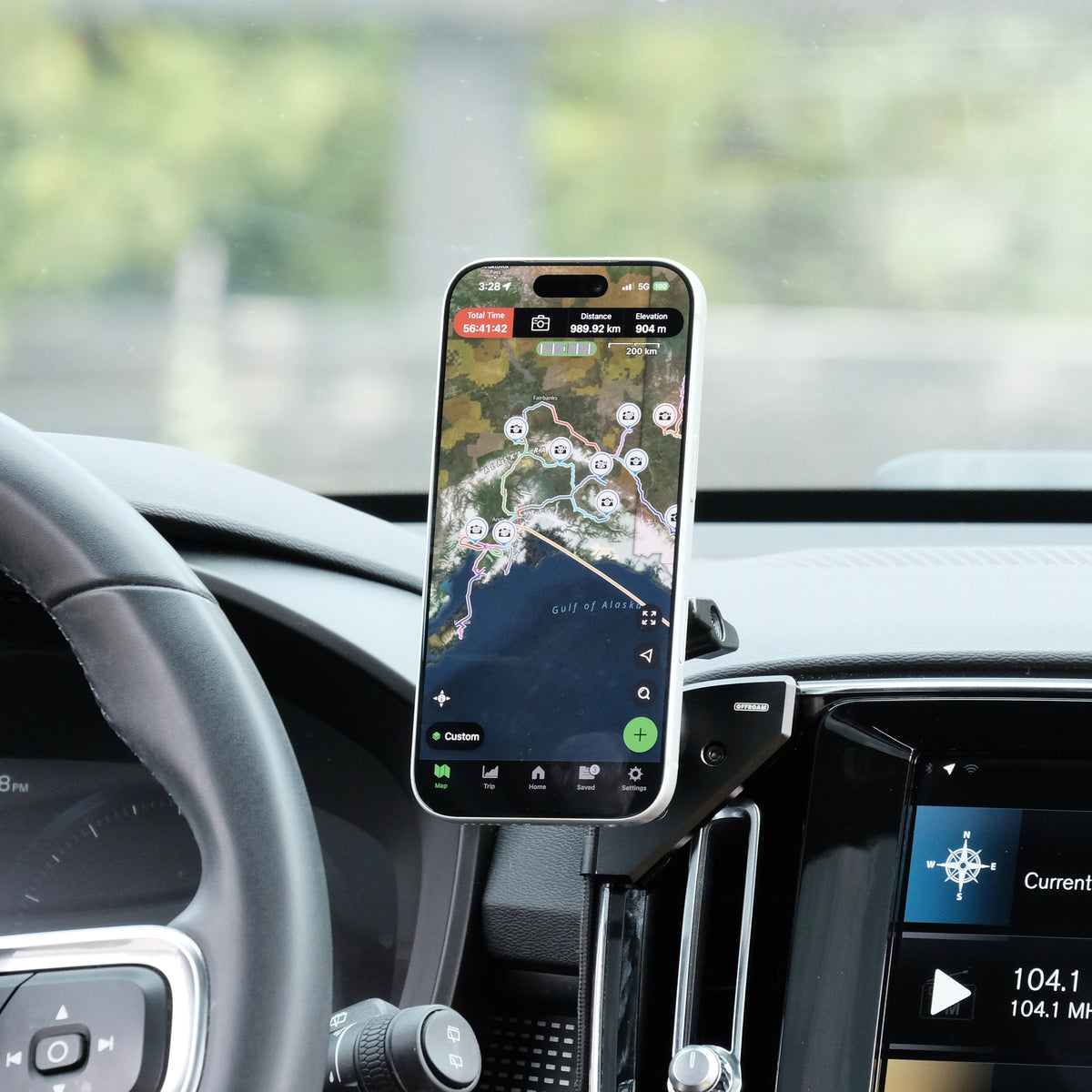 Volvo XC40 2018-2026 MagSafe-compatible Phone Mount