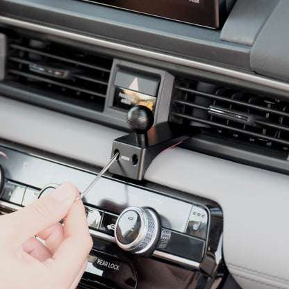 A mounting base installed securely in Honda Pilot 2023-2025 is a premium accessory that allows to securely mount phone. Installs easily into existing features without drilling or glue. Universal fit and secure hold on any road. Features 20mm ball to mount compatible device holders.