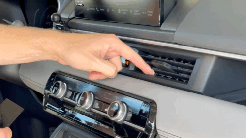 Video of Offroam MagSafe-compatible Phone Mount installed securely in Honda Pilot 2023-2025 | Passport 2026. This premium phone mount installs easily without drilling or glue. High force magnets hold phone on any trail, road, or track. Perfect placement without blocking screens, driver view, or air flow. Fully adjustable positioning.