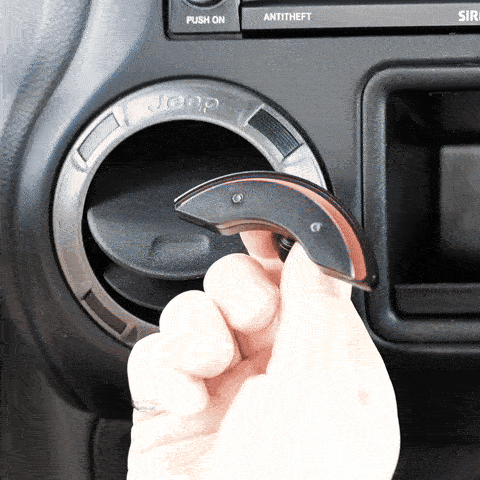 Installation video of Offroam mount in Jeep Wrangler JK 2011-2019 showing secure attachment, 360deg adjustability and universal holder.