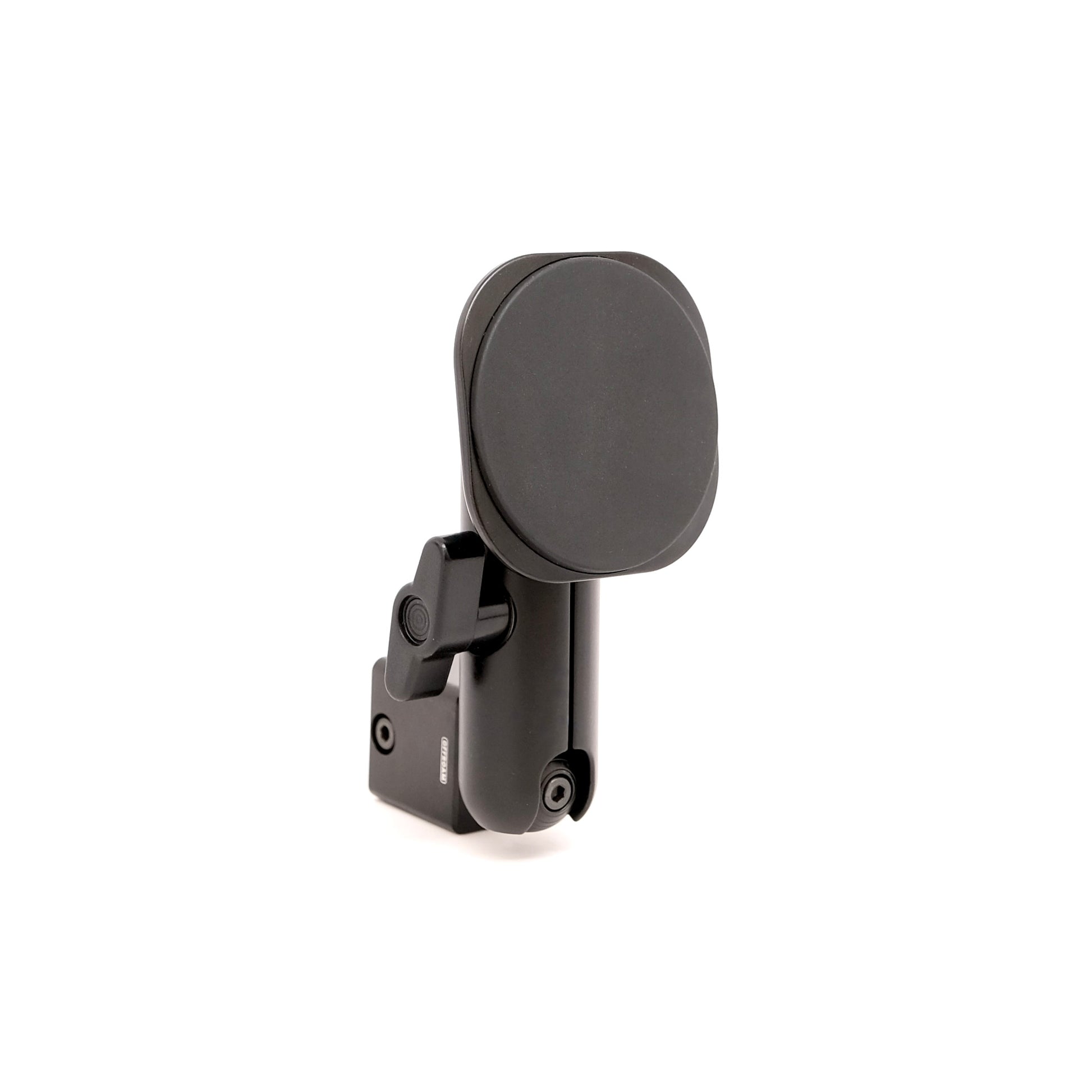 A phone holder for Rivian R1T R1S shown on white background with coupling arm and MagSafe non-charging magnetic holder.