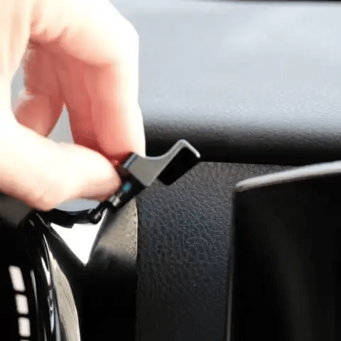 Animation of Offroam Mounting Base installation for Toyota Camry 2025-2026. This premium all metal phone mounting base installs easily without drilling or glue. Perfect placement without blocking screens, driver view, or air flow.