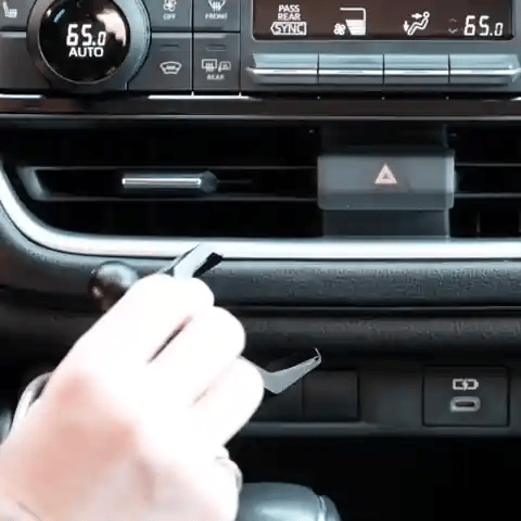 Video of Offroam MagSafe-compatible Phone Mount installation for Toyota Grand Highlander 2024-2026. This premium phone mount installs easily without drilling or glue. High force magnets hold phone on any trail, road, or track. Perfect placement without blocking screens, driver view, or air flow. Fully adjustable positioning.