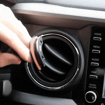 Animation showing installation of Offroam mounting base in Toyota Tacoma 2016-2023 using allen key. Does not block air flow and louvers still move after installation.