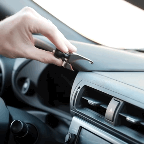 A premium mounting base for Toyota GR86 Subaru BRZ2022-2025 that allows to securely mount phone. Shown being installed in on the vehicle dashboard with easy installation.