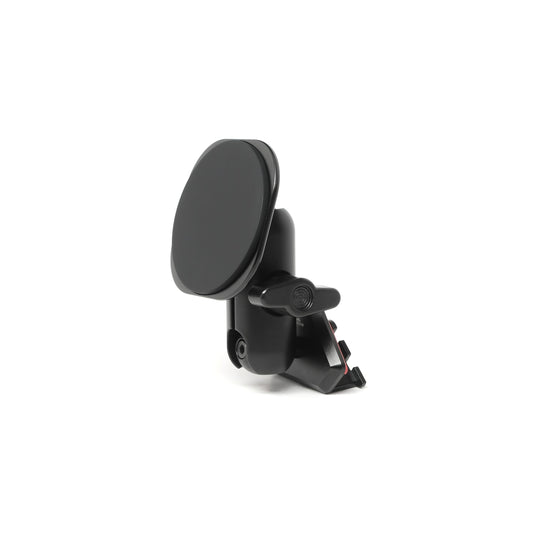 Offroam phone aluminum mount kit consisting of Toyota Tacoma 2005-2011 mounting a magsafe compatible non-charging holder with strong magnets for 4x4 driving. 20mm ball system. Shown on white background.