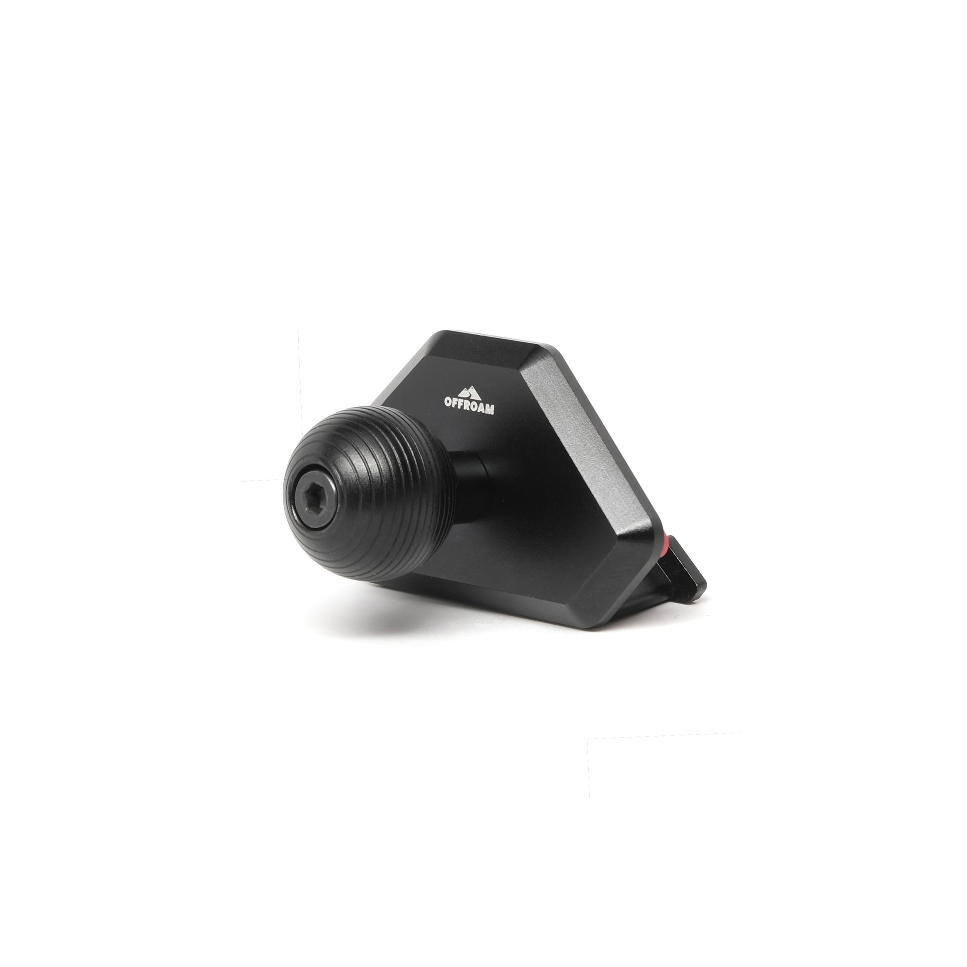 Offroam dashboard no-drill mounting base with 20mm ball designed to fit Toyota Tacoma 2005-2011 models. Installs securely to vent bezel and designed to hold phones and allied accessories.