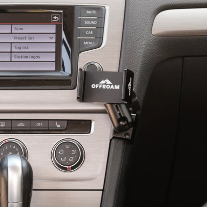 A phone mount installed securely in Volkswagen Golf Mk7 2015-2021 is a premium accessory that allows to mount phone. Installs easily into existing features without drilling or glue.