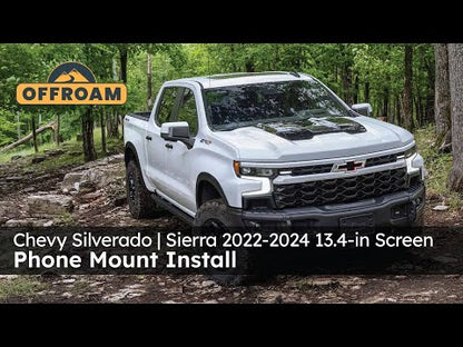 Chevrolet Silverado and GMC Sierra 1500 (2022-2024) with 13.4-in. Touchscreen Phone Mount