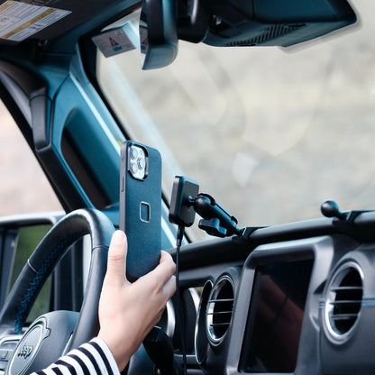 Magnetic Charging Dashboard Phone Mount Kit - Jeep Wrangler JL  / Gladiator JT (2018 - Present) - Offroam