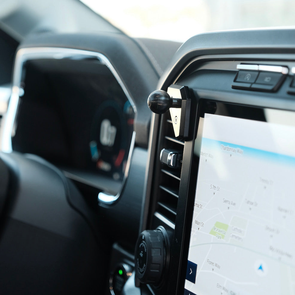 Surfcabin Magnetic Dash Phone Holder For F150, No Punching Required Phone Mount Compatible With 2015-2020 F150 2017-2022 F250 F350, Full Metal Cellphone Mounting Bracket For Most CellPhones